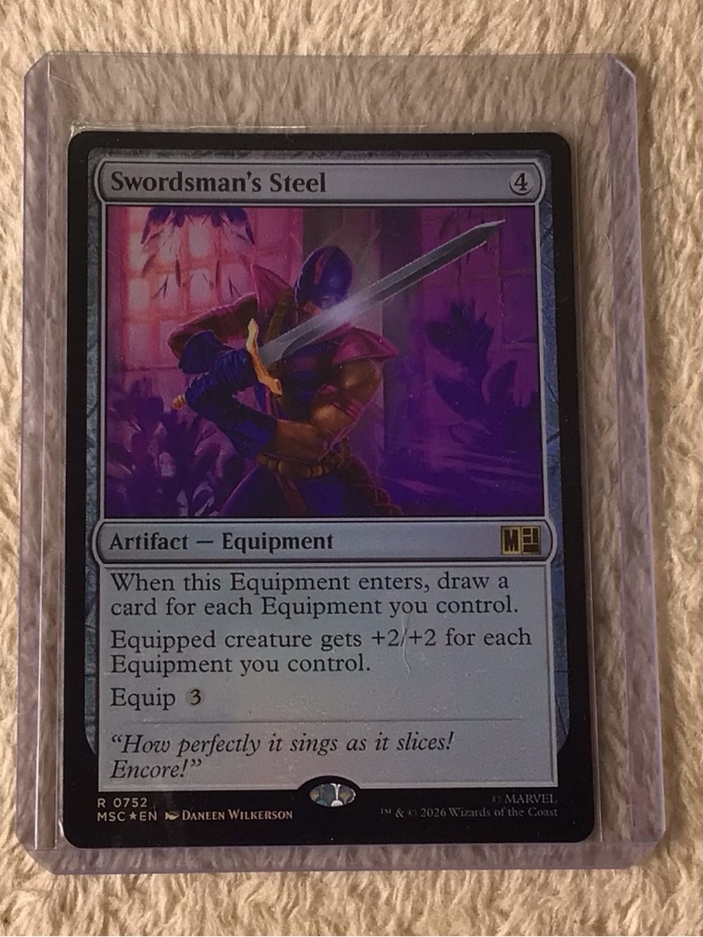 Swordsman's Steel foil Card